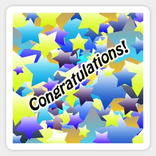 Congratulation Stars Sticker